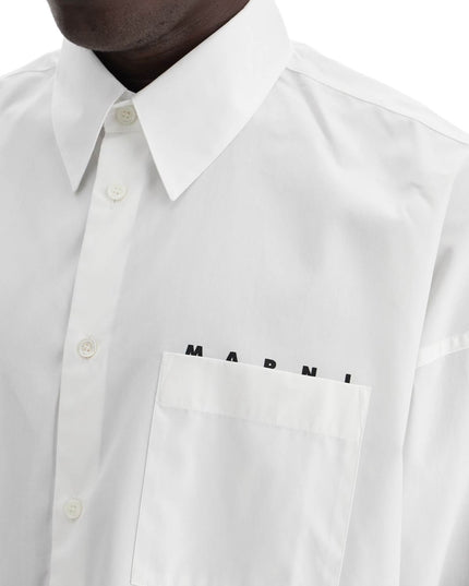 Marni boxy shirt with pocket detail