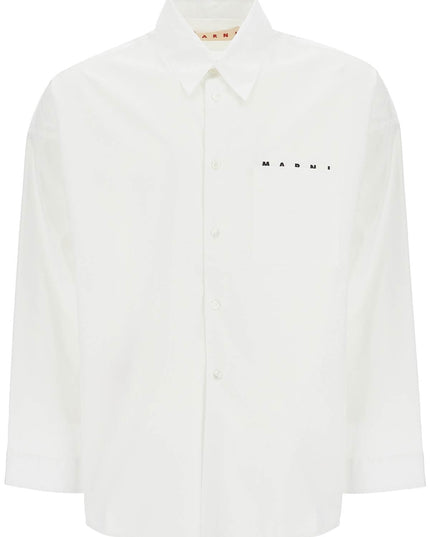 Marni boxy shirt with pocket detail