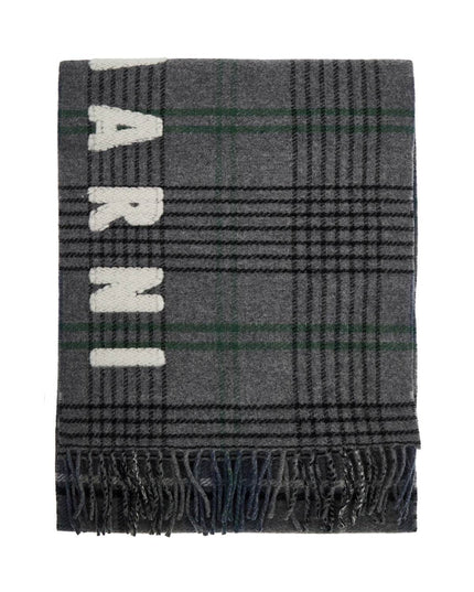 Marni double check wool scarf in 8