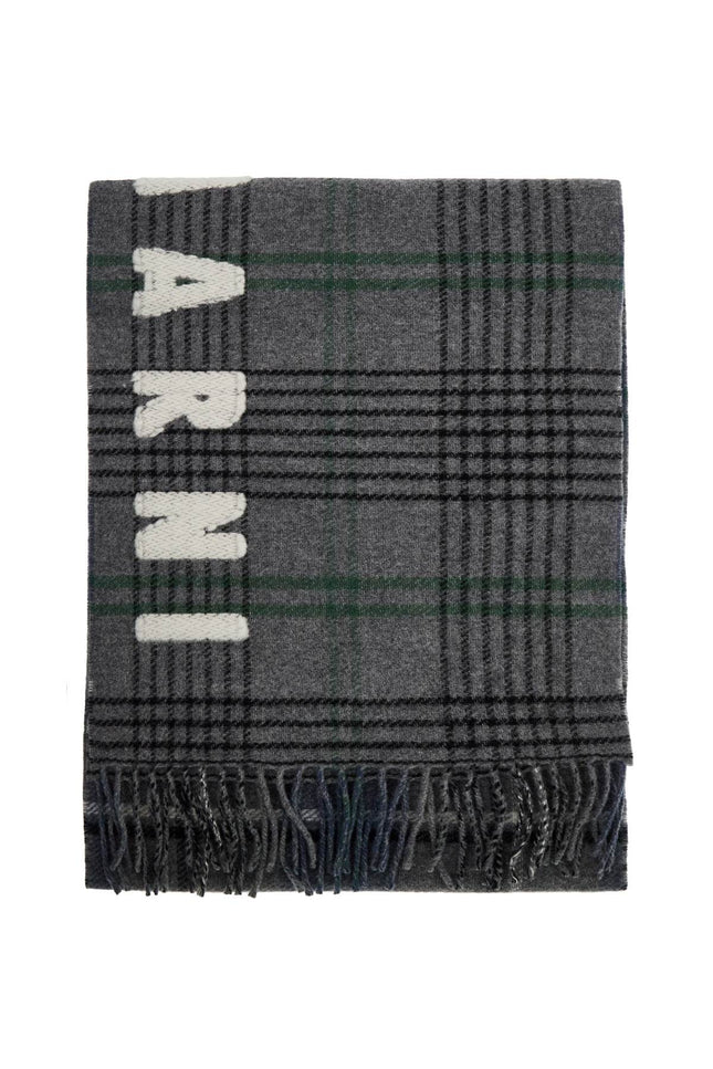 Marni double check wool scarf in 8