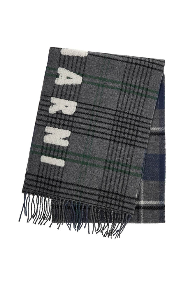 Marni double check wool scarf in 8