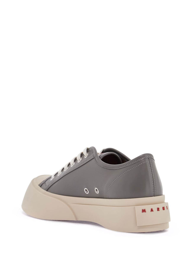 Marni elegant gray calfskin men's sneakers