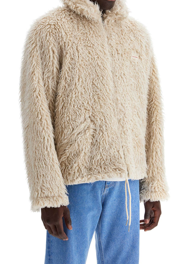 Marni faux fur jacket with removable hood.