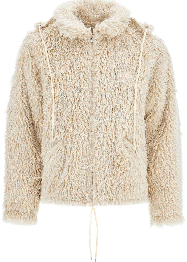 Marni faux fur jacket with removable hood.