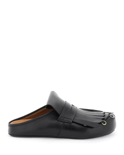 Marni leather clogs with bangs and piercings