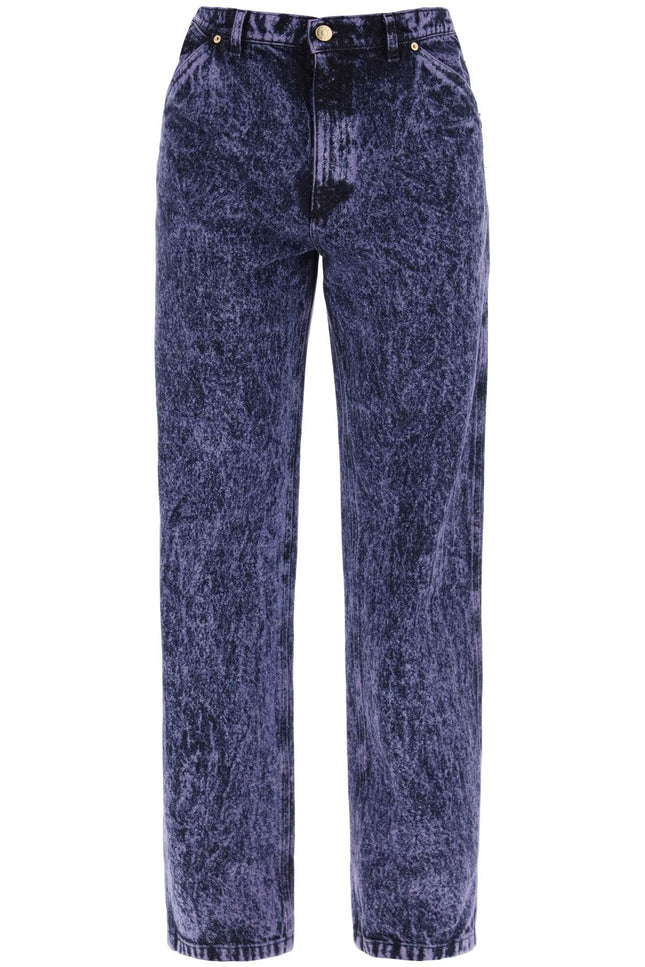 Marni loose marbleized denim jeans in