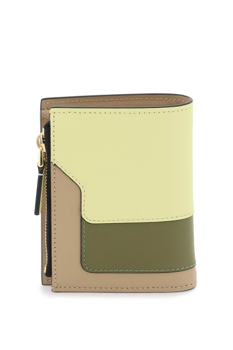Marni multicolored saffiano leather bi-fold wallet-women > accessories > wallets & small leather goods > wallets-Marni-os-Mixed colours-Urbanheer