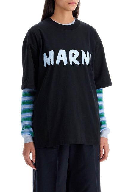 Marni oversized logo t - Black
