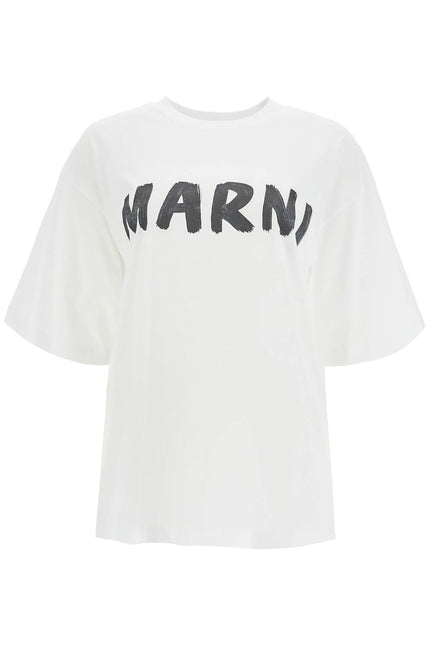 Marni oversized logo t - White