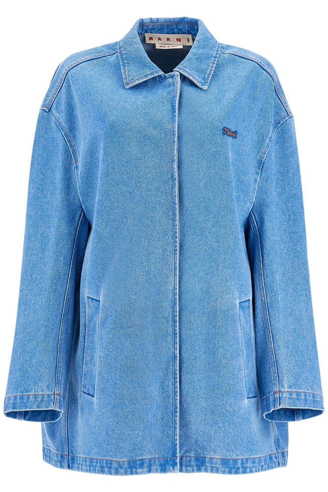 Marni "oversized organic denim jacket - Blue