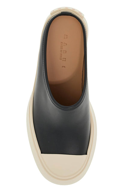 Marni smooth leather pablo clogs - Black