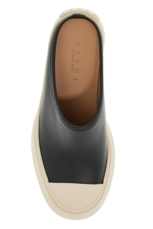 Marni smooth leather pablo clogs - Black