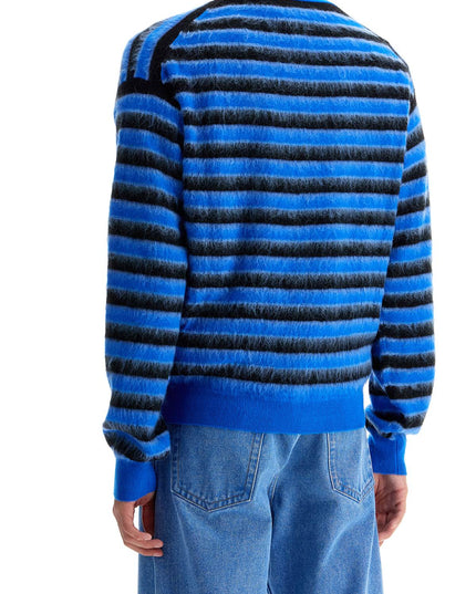 Marni striped wool and mohair cardigan