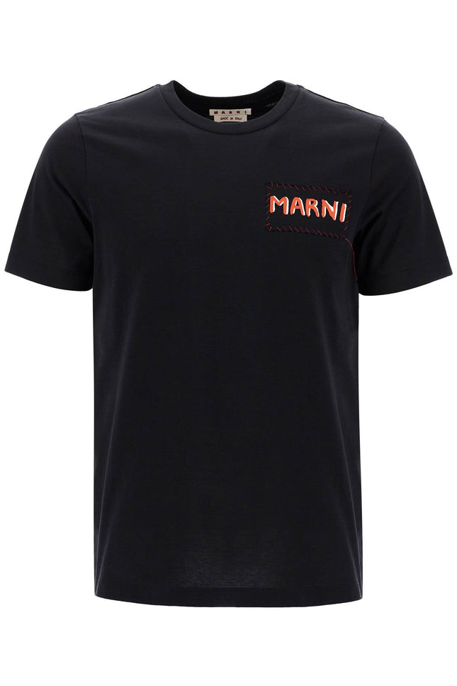 Marni t-shirt with patch logo design