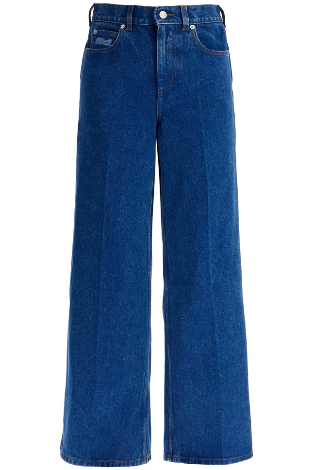 Marni wide flared leg jeans with a