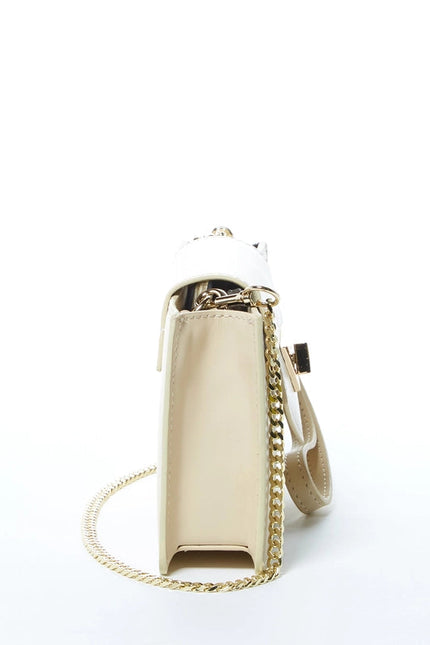 Mary Off White Mini Crossbody Bag Leather Wristlet