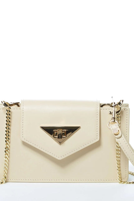 Mary Off White Mini Crossbody Bag Leather Wristlet