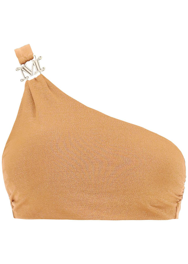 Max Mara Beachwear one-shoulder bikini top in jersey and