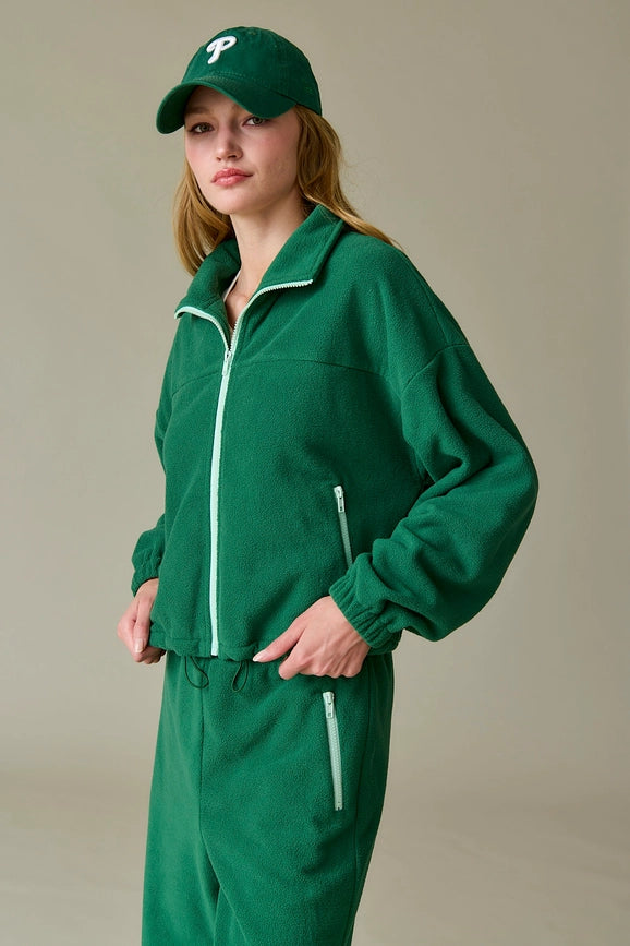 Maya Fleece Jacket Green