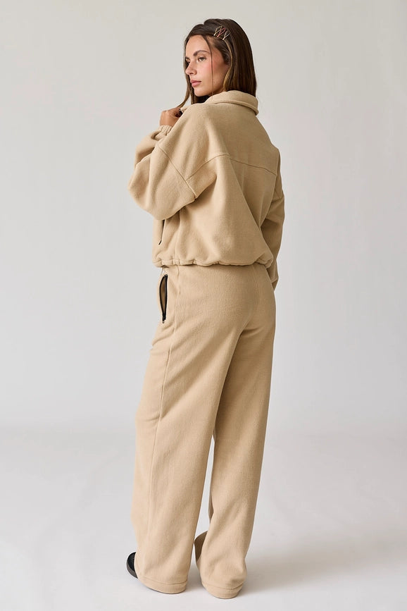 Maya Fleece Jacket Tan