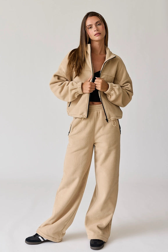 Maya Fleece Jacket Tan