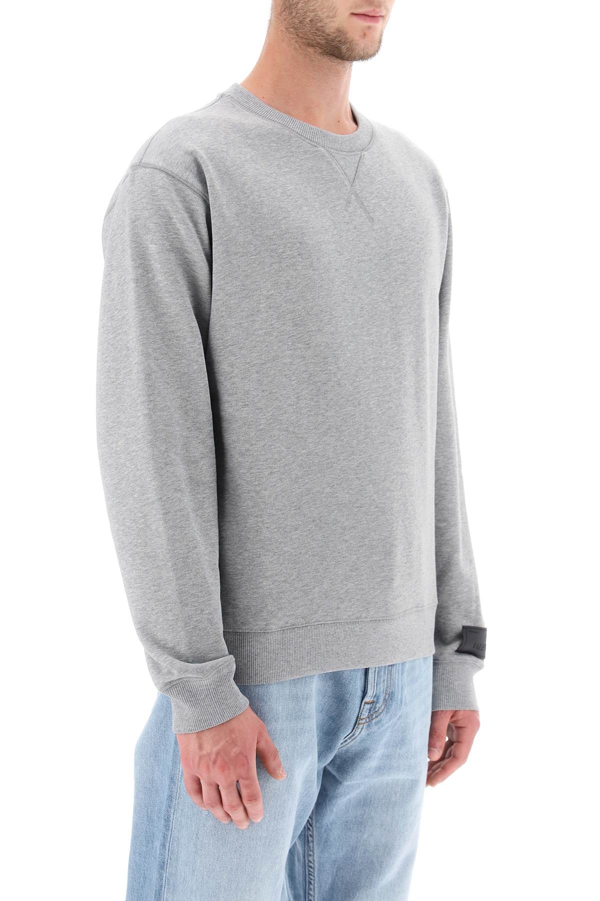 Melange Cotton Sweatshirt-men > clothing > t-shirts and sweatshirts > sweatshirts-Valentino GARAVANI-s-Grigio-Urbanheer