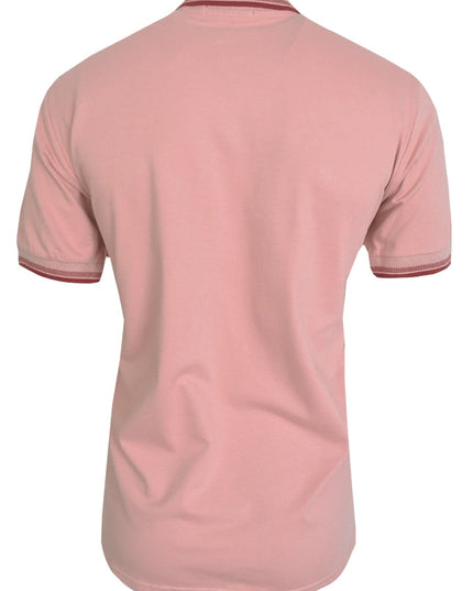 Men Polo T-shirt Light Red-T-shirts For Men-Spazio-Urbanheer