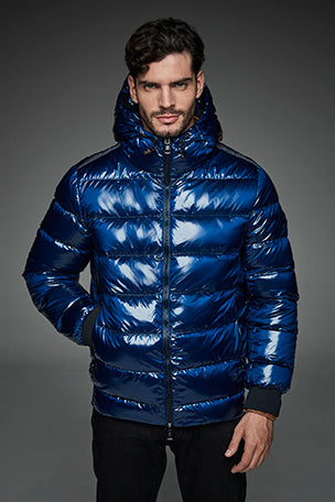 Men Short down jacket DWAYNE Blue