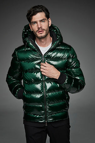 Men Short down jacket DWAYNE Green