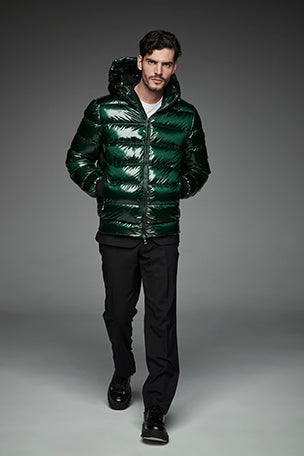 Men Short down jacket DWAYNE Green