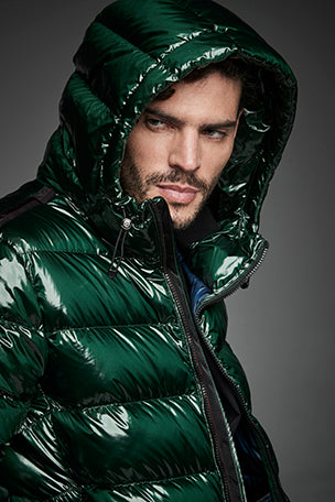 Men Short down jacket DWAYNE Green