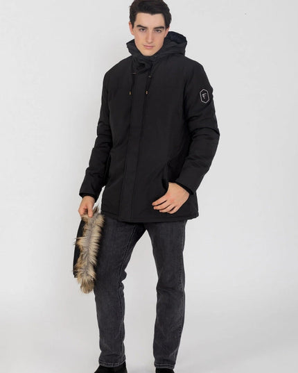 Men's Hudson Ultra Lite Hooded Winter Parka Coat