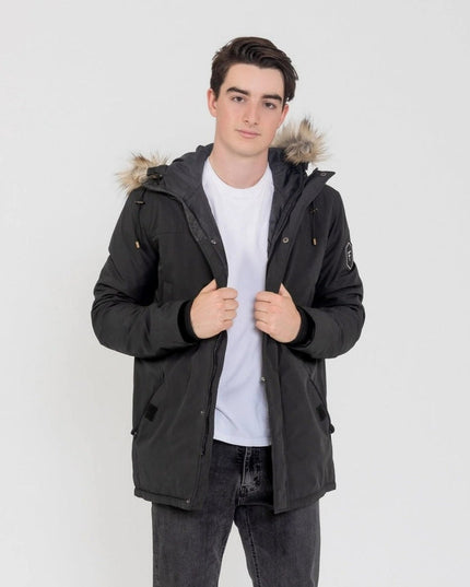 Men's Hudson Ultra Lite Hooded Winter Parka Coat