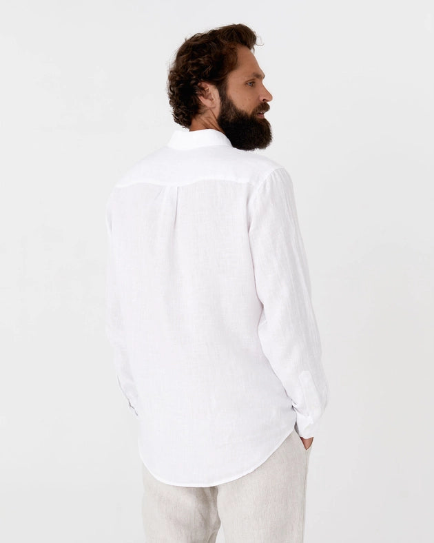 Men's Linen Shirt Perugia in White