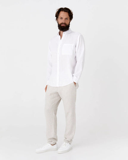 Men's Linen Shirt Perugia in White