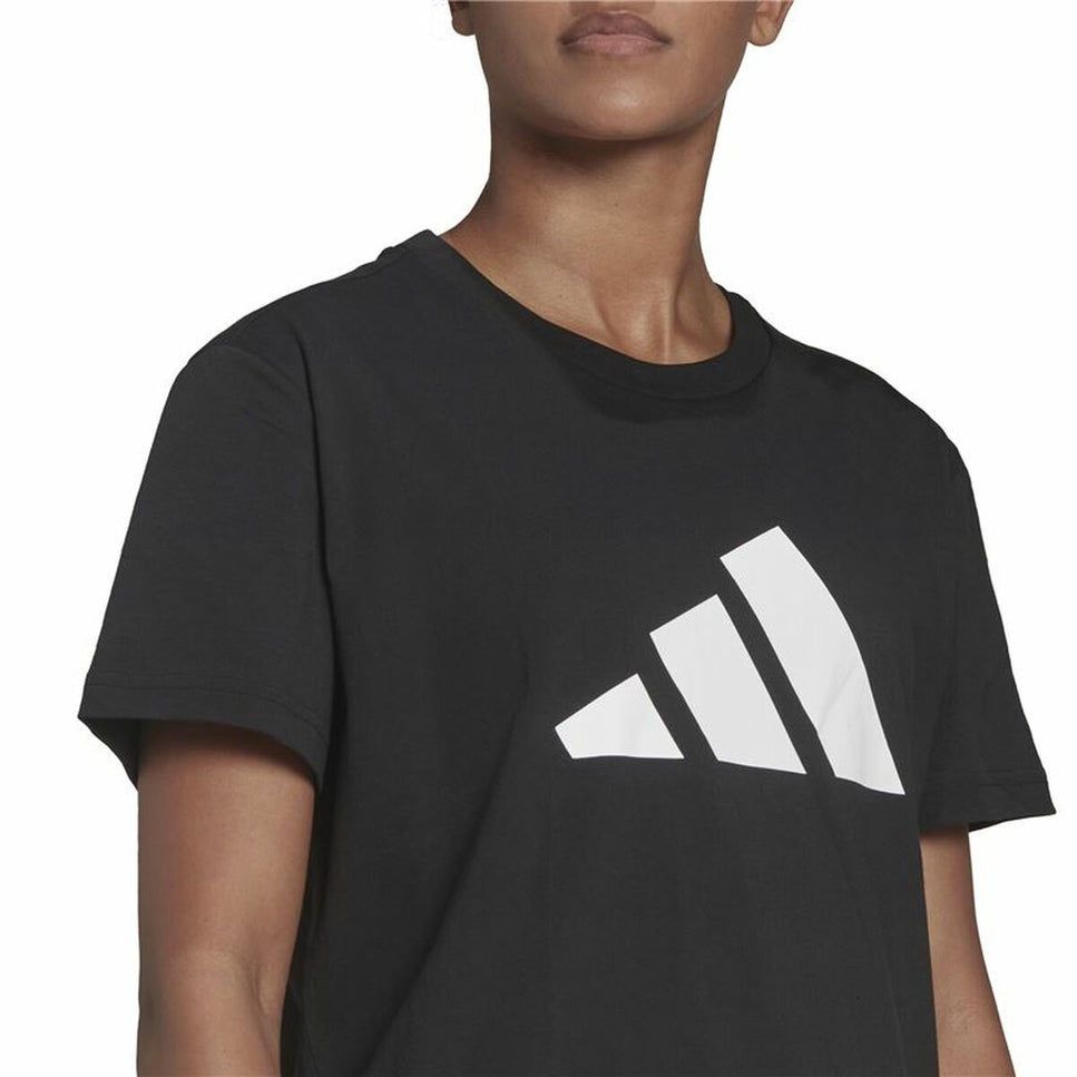 Men’s Short Sleeve T-Shirt Adidas Future Icons Black-3