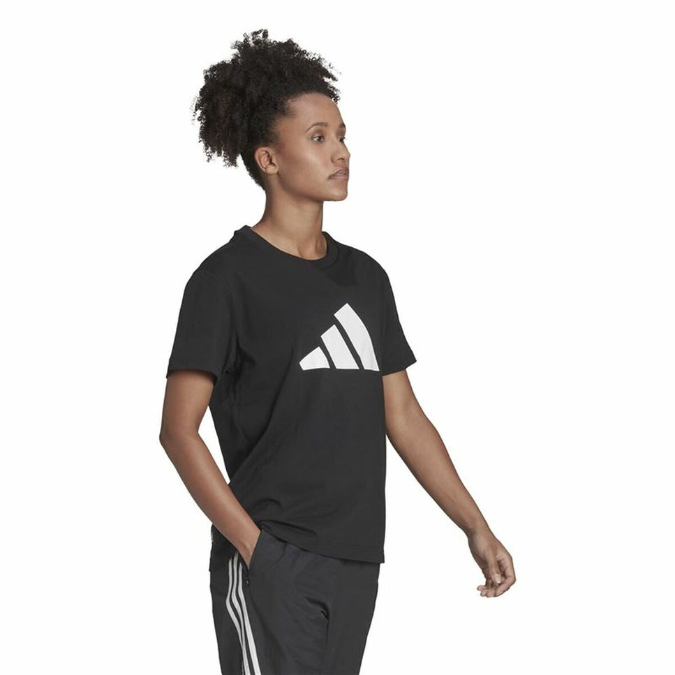 Men’s Short Sleeve T-Shirt Adidas Future Icons Black-4