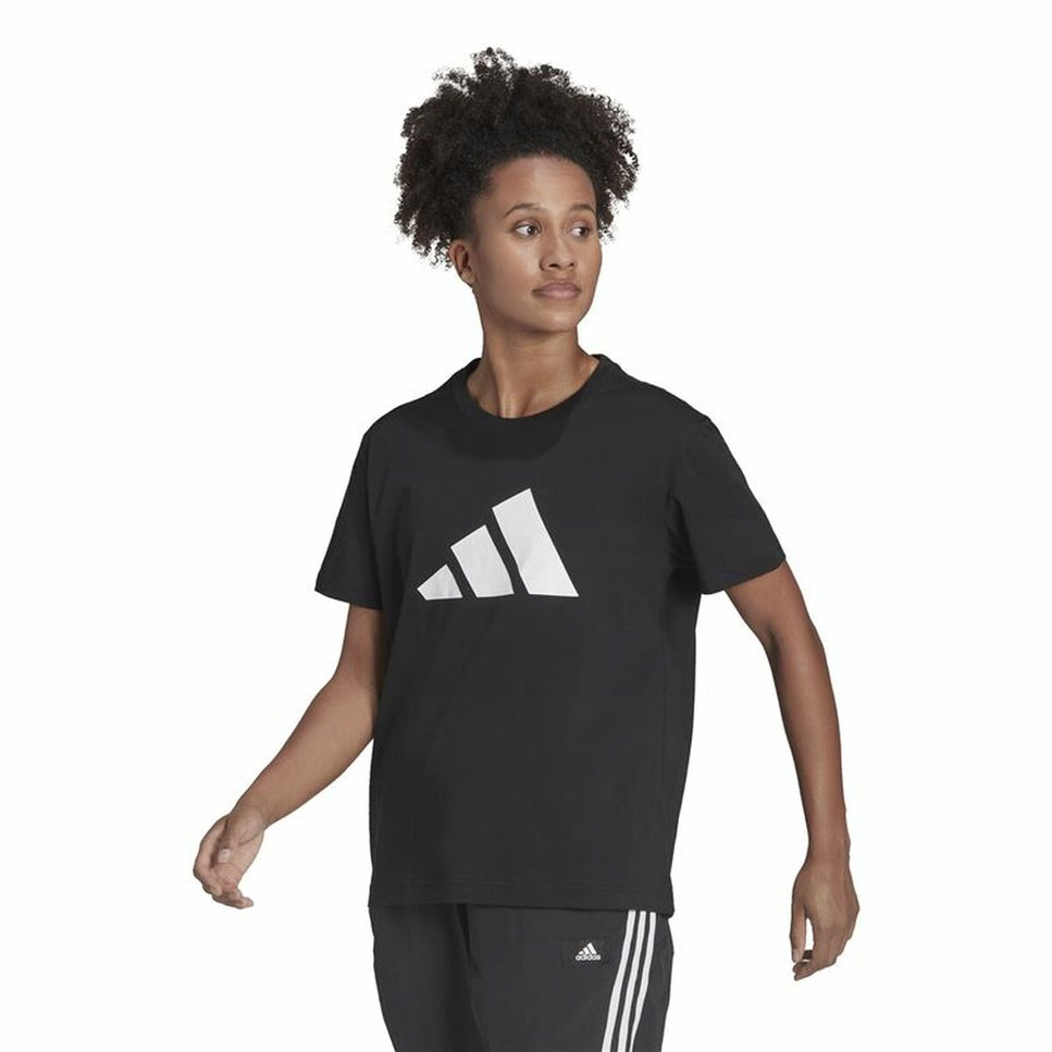 Men’s Short Sleeve T-Shirt Adidas Future Icons Black-6