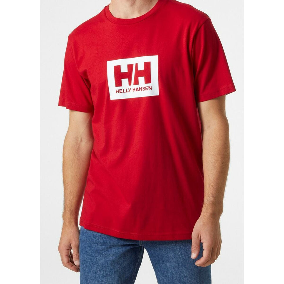 Men’s Short Sleeve T-Shirt  HH BOX T Helly Hansen 53285 162  Red-1