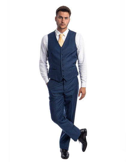 Mens Suits, 3-PC Modern Fit,Indigo Blue