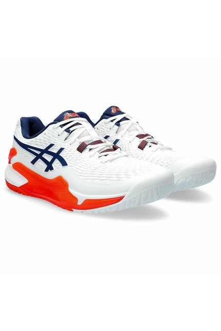 Men's Tennis Shoes Asics Gel-Resolution 9 White-4