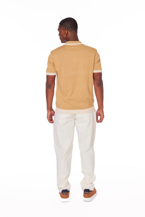 Men's Textured Polo Shirt  (A31113)