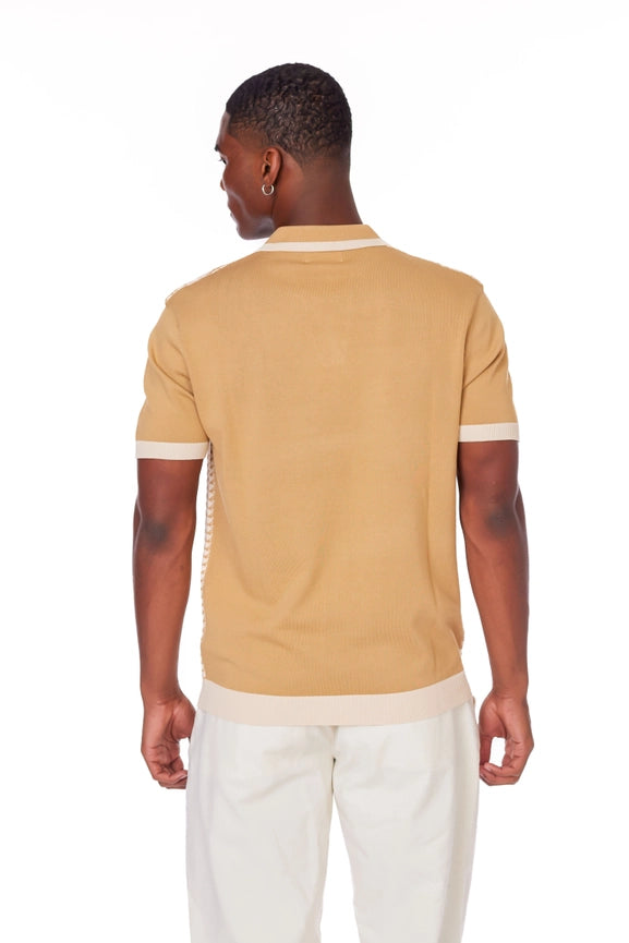 Men's Textured Polo Shirt  (A31113)