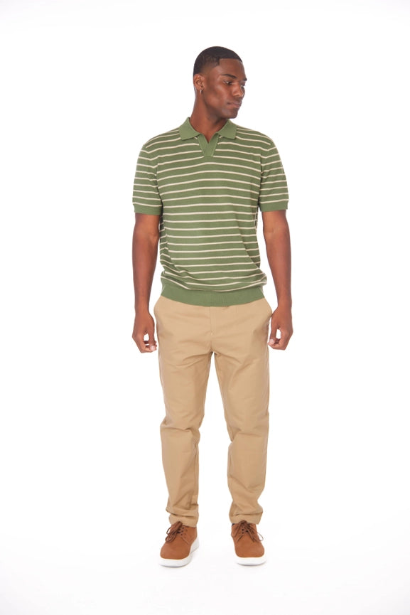 Men's Textured Polo Shirt (KZ23362L)