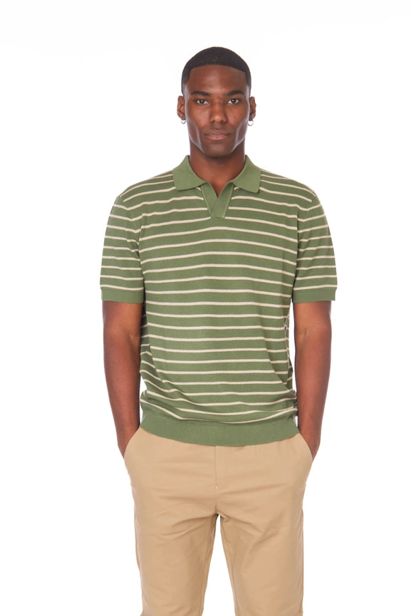 Men's Textured Polo Shirt (KZ23362L)