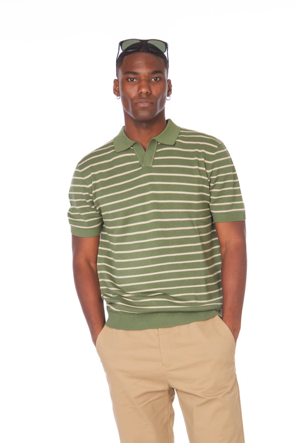 Men's Textured Polo Shirt (KZ23362L)