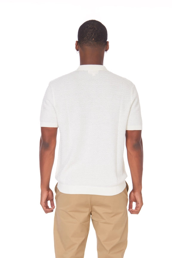 Men's Textured Polo Shirt  ( S2300102) (Beige)