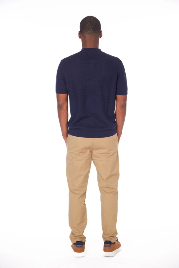 Men's Textured Polo Shirt  (S2300102)