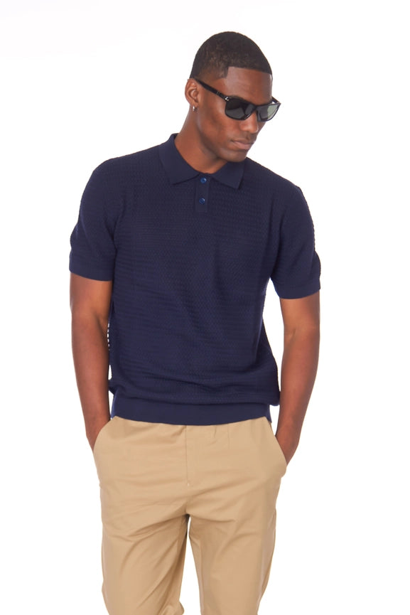 Men's Textured Polo Shirt  (S2300102)