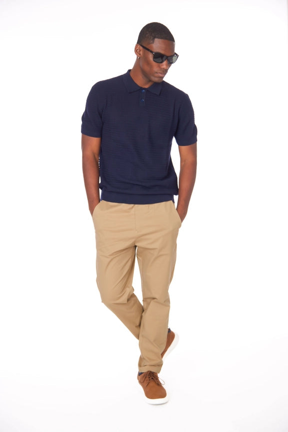 Men's Textured Polo Shirt  (S2300102)